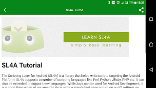 Learn SL4A स्क्रीनशॉट 2