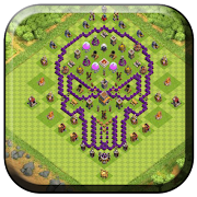 Town Hall 8 Trophy Base Maps poster