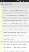 Cricket Tips imagem de tela 1