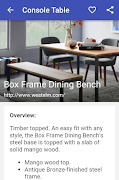 Console Table screenshot 5