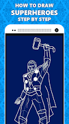 How to Draw SuperHeroes syot layar 5