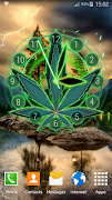 Rasta Weed Clock Widget পোস্টার