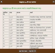 برنامهنما আল্লাহর ৯৯ টি নাম অর্থসহ عکس از صفحه