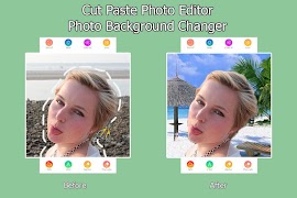 برنامه‌نما Cut Paste Photo Editor - Photo Background Changer عکس از صفحه