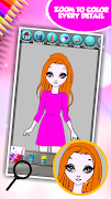 時尚女孩著色書 截圖 3