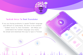 Turkish Voice to Text Translator - Free Translator Cartaz