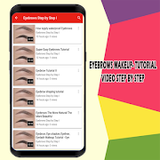 Eyebrows Makeup- Tutorial Video Step by Step poster