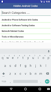 برنامه‌نما Hidden Android Codes عکس از صفحه