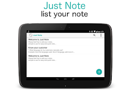 برنامه‌نما Just Note عکس از صفحه