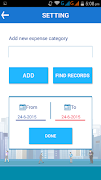 برنامه‌نما Expense calculator عکس از صفحه