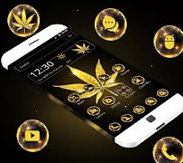 Golden Leaf Theme Cartaz