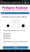 NEET Pedigree Analysis Tricks تصوير الشاشة 2