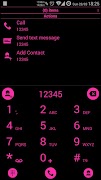 Theme x RocketDial Flat BPink Screenshot 1
