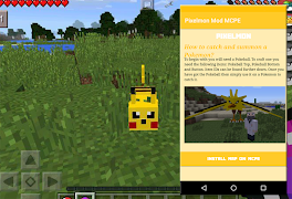 برنامهنما Pixelmon Mod MCPE عکس از صفحه