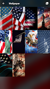 برنامه‌نما USA Flag Pattern Lock Screen عکس از صفحه