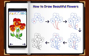 Learn How to Draw Flowers syot layar 4