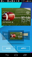 Football weather widget/clock screenshot 1