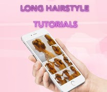 Longos tutoriais de estilo de cabelo imagem de tela 2