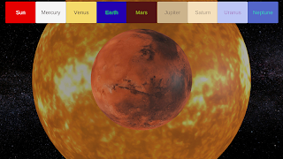 برنامه‌نما Solar System Simulator عکس از صفحه