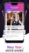 New Year Photo to Video Maker 2020 captura de pantalla 2