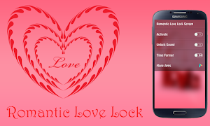 Romantic Love Lock Screen اسکرین شاٹ 2
