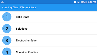 برنامه‌نما Chemistry Class 12 Notes Topper Science عکس از صفحه