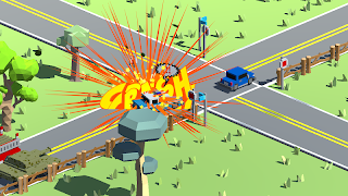 Blocky Car Road Challenge скриншот 4