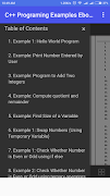 C++ Programming Examples Ebook Ekran Görüntüsü 1