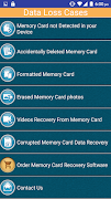 Memory Card Recovery Software Help 포스터