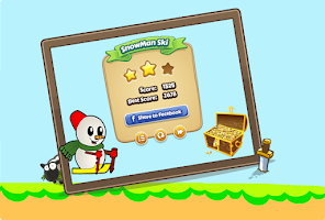 Frozen snowman ski screenshot 1