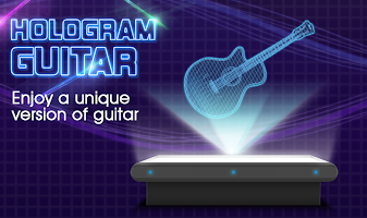 hologram music guitar Prank الملصق
