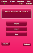Science quiz screenshot 2