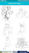 Super Mega Star BTS Coloring โปสเตอร์