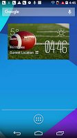 Football weather widget/clock poster