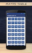 Maths table स्क्रीनशॉट 1