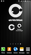 Modern Clock Widget captura de pantalla 6
