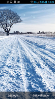 2 Schermata Winter Road Live Wallpaper