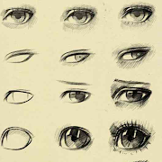 برنامه‌نما Drawing Eyes Tutorials عکس از صفحه