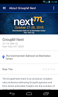 The GroupM Next Event poster