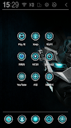 Dark machine Atom theme 스크린샷 1