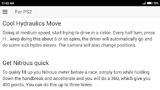 Cheat Code for NEED FOR SPEED UNDERGROUND 2 Game screenshot 7