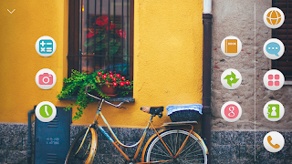 برنامه‌نما Yellow Bicycle Atom Theme عکس از صفحه