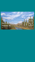 Red Deer weather widget/clock постер