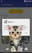 Cute Cat On Screen Funny Joke New imagem de tela 2