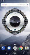 3D Luxury Silver Clock ポスター