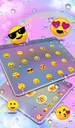 Rainbow Water Drop Keyboard Theme captura de pantalla 3