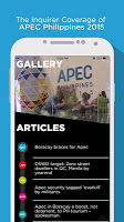 APEC 2015 Inquirer Coverage पोस्टर