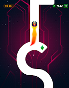 Follow the finger on the Line: Glow Finger Runer 截图 1