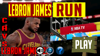 LeBron James Run ポスター