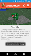 برنامه‌نما Dinosaur Mod For MCPE` عکس از صفحه